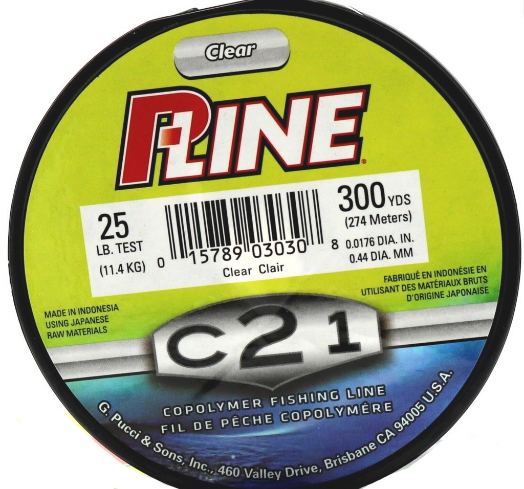 P-Line® C21F-15 - C21 Copolymer 300 yd 15 lb Clear Monofilament Line 