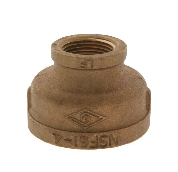 JMF #4535258 2FIP X 1FIP BR CPLG LF Brass Coupling