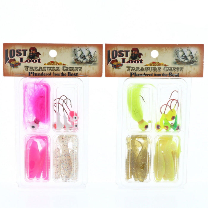 Lost Loot #LL005 Soft Bait Big Eye Jig Head Fishing Lures ~ 2-Pack ~ Choose Kits