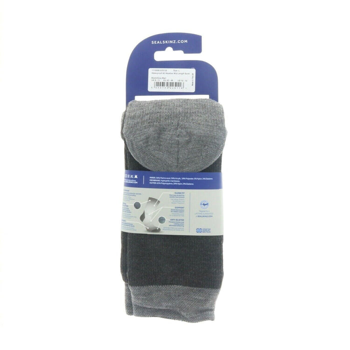 Seal Skinz #11100061010130 Waterproof All Weather Mid Length Sock Large