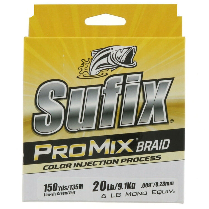 Sufix #630-020G ProMix Braided Fishing Line 20lb Test 150yds ~ Green