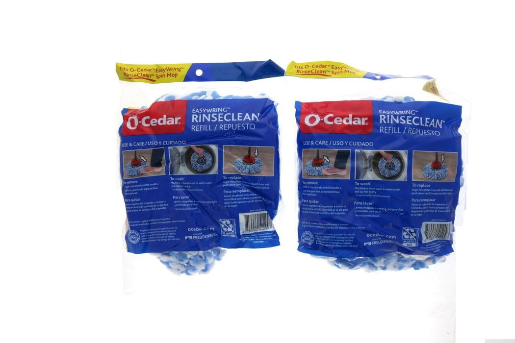 O-Cedar #08347-34-316-472 Easy Wring Rinse Clean Mop Refill ~ 2-Pack