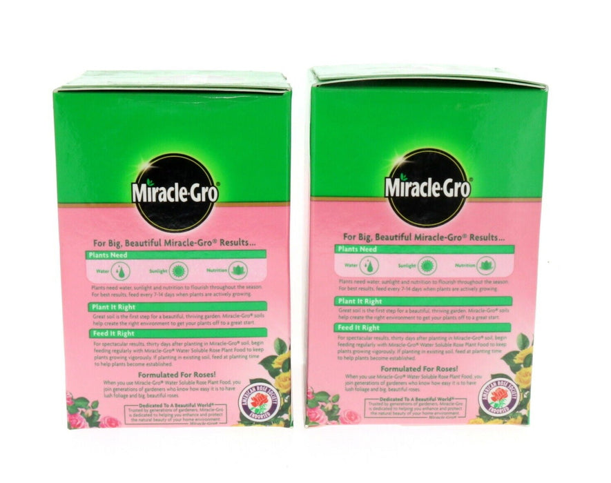 Miracle-Gro Rose Plant Food Granuals ~ 2-Pack ~ 3lbs Total