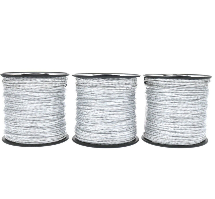 Dare #3174 Premium Electric Fence Polywire Conductive Wire ~ 3-Pack ~ 1,968 Feet Total