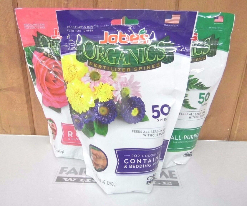 Jobe's Fertilizer Spikes Combo Packs ~ 3-Pack ~ 110 Spikes Total