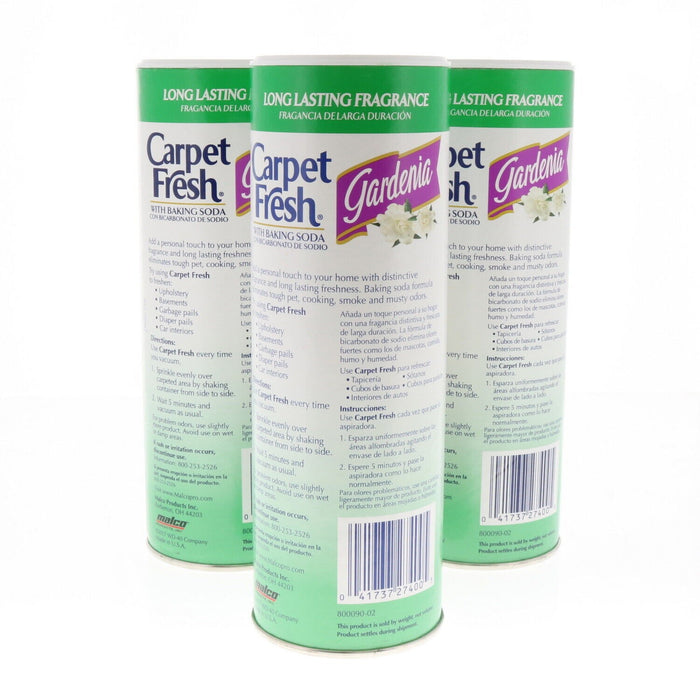 Carpet Fresh Rug Odor Remover Deodorizer 14oz ~ Gardena Scent ~ 3-Pack