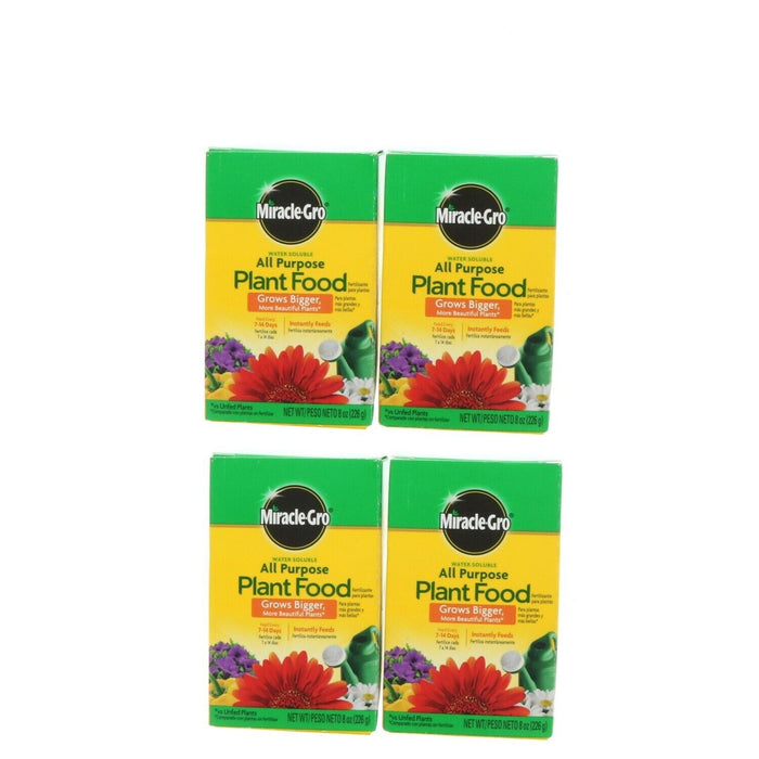 Miracle Grow #2000992    All Purpose Plant Food Fertilizer 8oz ~ 4-Boxes