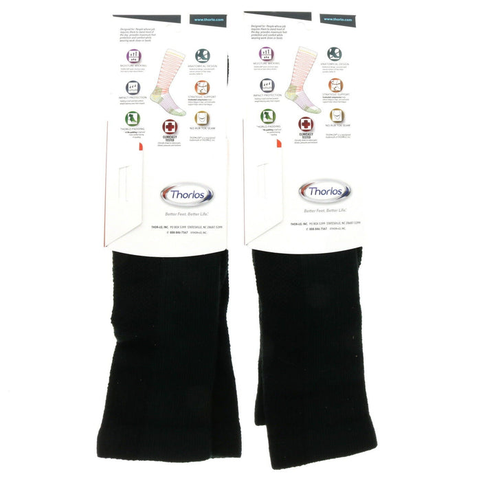 Thorlos #WCOU15316 Over The Calf Work Boot Socks Black XL ~ 2-Pack