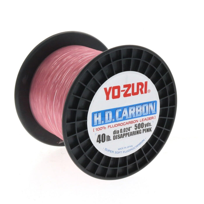 Yo-Zuri #HD40LBDP500SPL HD Carbon Fluorocarbon Leader Line ~ 500 Yard Spool 40lb