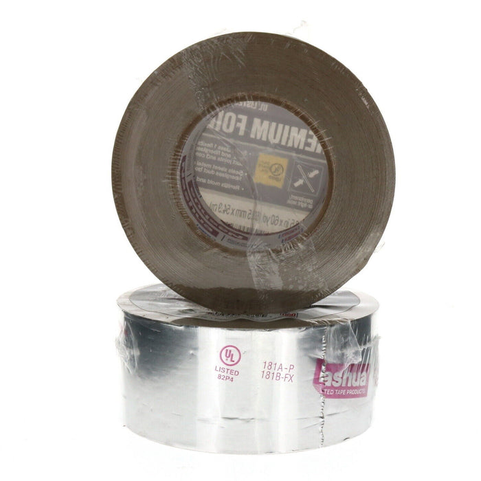 Nashua #1334242  Aluminum Foil Duct Tape Sealant 2.5" x 60 Yards~ 2 Rolls