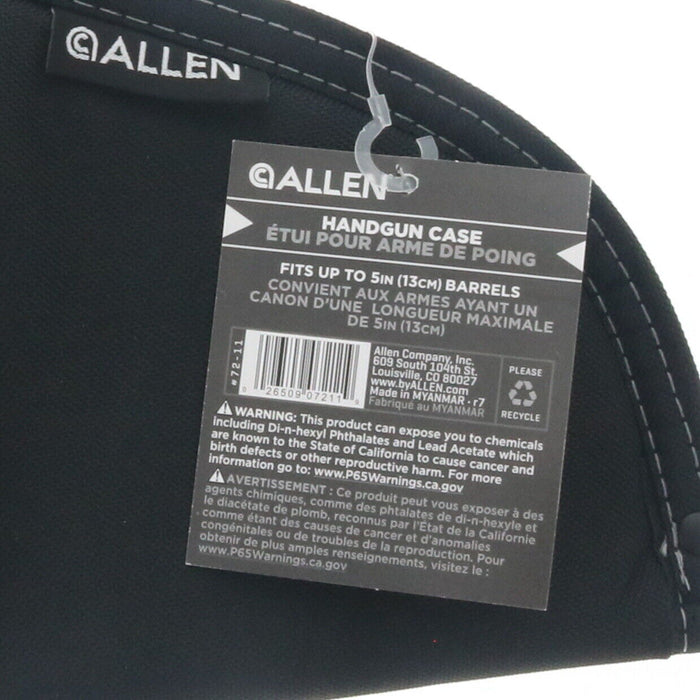 Allen #72-11 Pistol Handgun Case Soft Shell 11" Black ~ 2-Pack