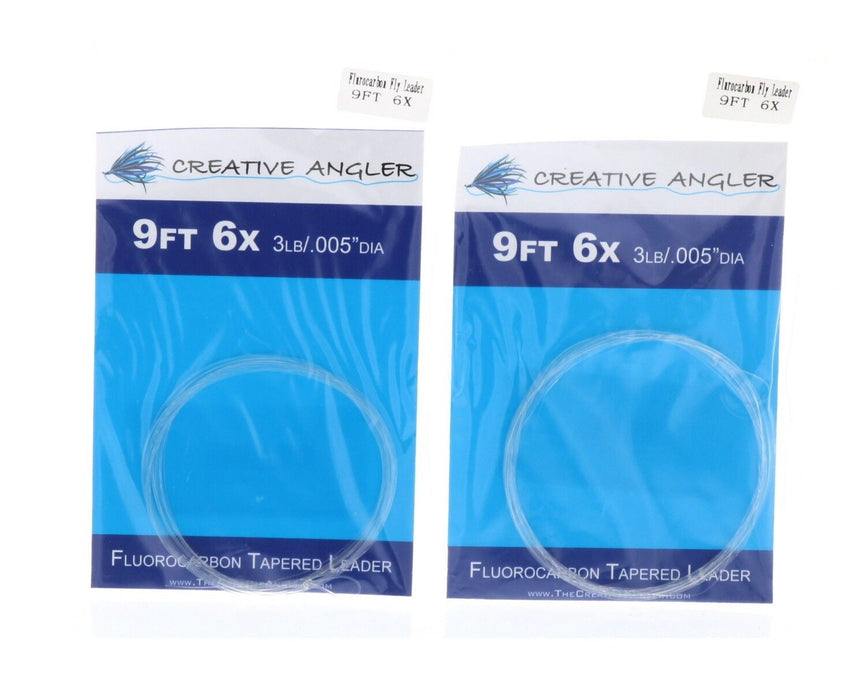 Creative Angle Fluorocarbon Tapered Leader Line 9Ft 1X /2X / 3X / 4X