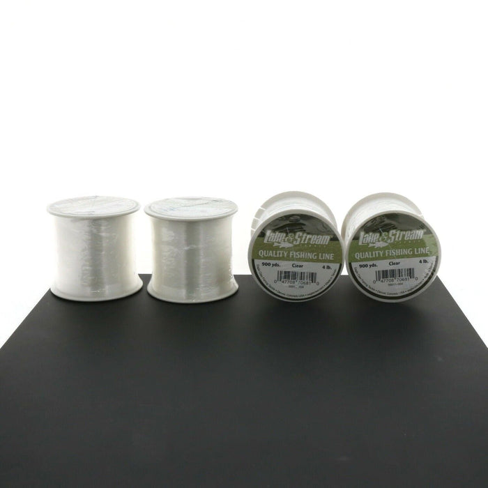 Eagle Claw #09011-004 Monofilament Freshwater Fishing Line 4 lbs. Test 900 Yards ~ 4-Pack