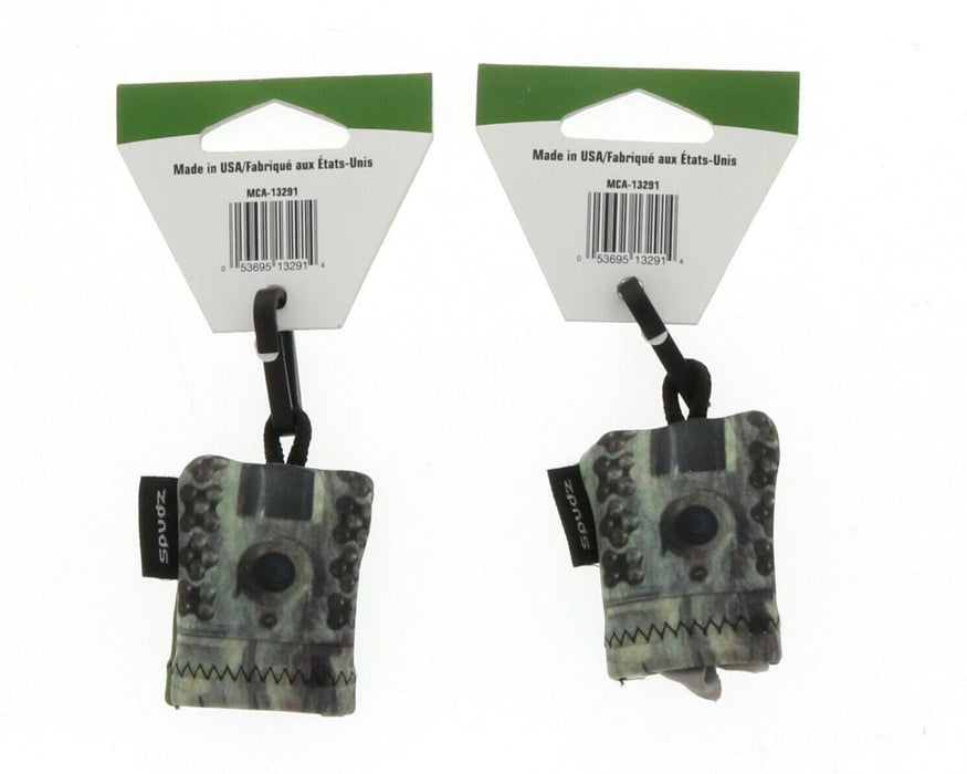 Moultrie #13291 Portable Camera Glasses Lens Cleaning Cloth Clip ~ 2-PACK