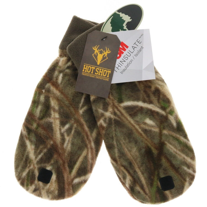 Hot Shot #0B-238C-CL Warm Winter Fleece Pop-Top X-Large Camo Gloves