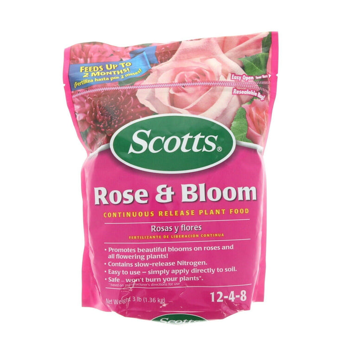 Scotts #1009501 Rose & Bloom Continuous Release Food Fertilizer 3lbs. Bag