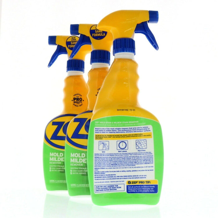 Zep #ZUMILDEW32 Mold & Mildew Stain Remover Bleach ~ 3-Pack