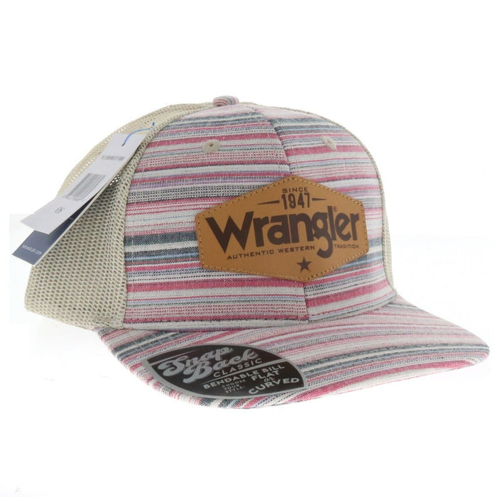 Wrangler #W13089803IV000 Ladies' Western Logo Patch Mesh Snapback Trucker Hat