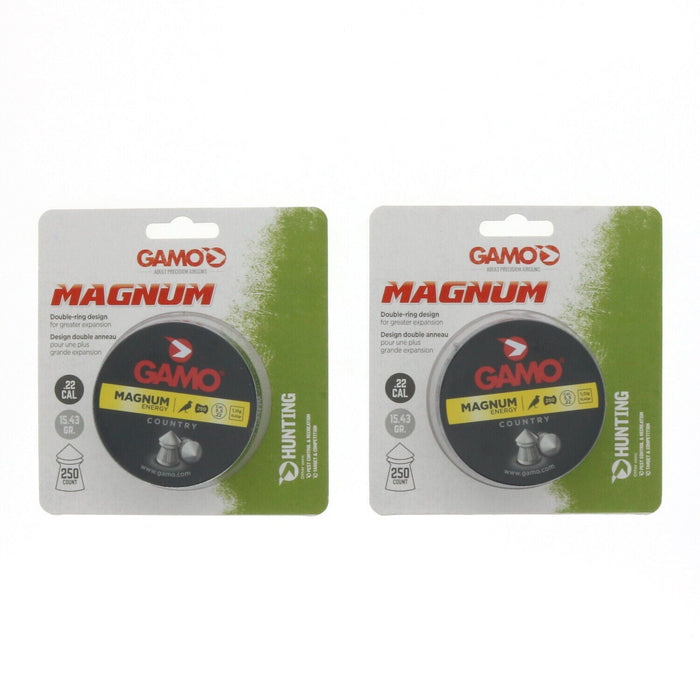 Gamo #632022554   Magnum Energy Pointed Pellets .22 cal 250ct ~ 2-Pack