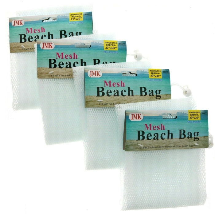 JMK #00977 Mesh Beach Bag Drawstring Laundry Toy Ball Bag