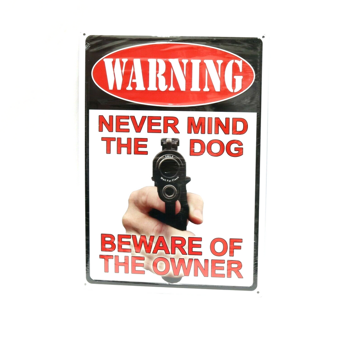 Rivers Edge Products 12" x 17" Tin Warning Signs ~ 2-Pack