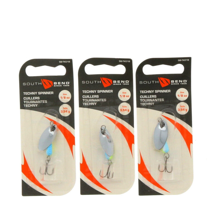 South Bend #SB-TKO18SX Techny Spin 1/8 Oz Sexy Fishing Lure ~ 3 Pack
