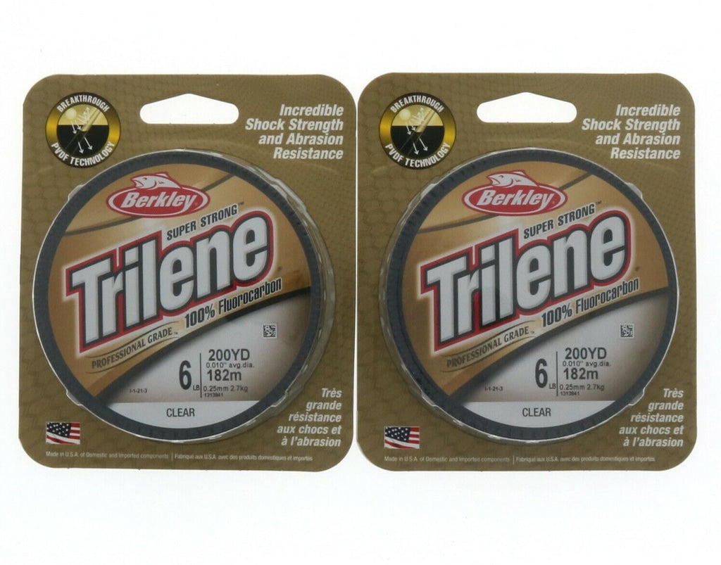 Berkley #TLFFS6-15 Trilene 100% Fluorocarbon 6lbs 200yd Clear ~ 2 Pack —  houseandfarmsupply