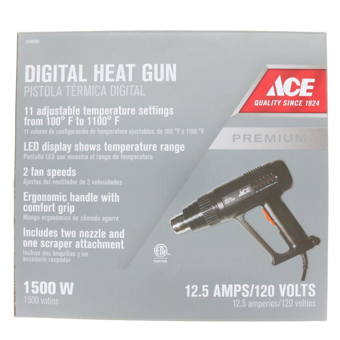 Ace Hardware #2195295 Digital Heat Gun 1500W 120V