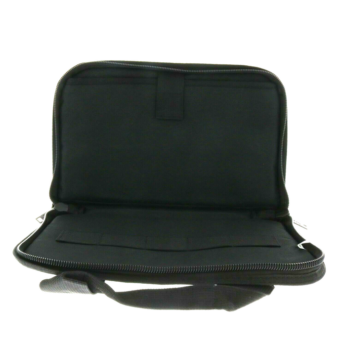 Set of 2 US Peace Keeper Lockable Soft Hand Gun Case ~ Black 13.5" x 9"