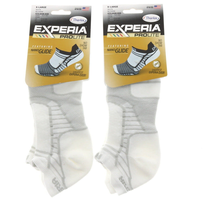 Thorlos #XPTU14004 Ankle No Show Cushioned Socks XL ~ 2-Pack