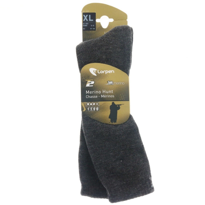 Lorpen #5427 Merino Hunt Over the Calf Socks XL Charcoal