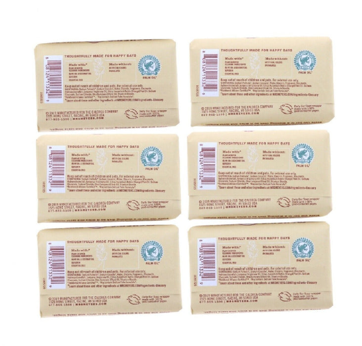 Mrs. Meyer's #1085725 Clean Daily Bar Soap Oat Blossom Scent ~ 6-Pack