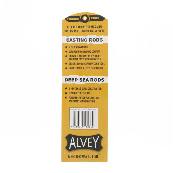 Alvey #Custom Beach King 65C 13'6" Fishing Rod 2 pc