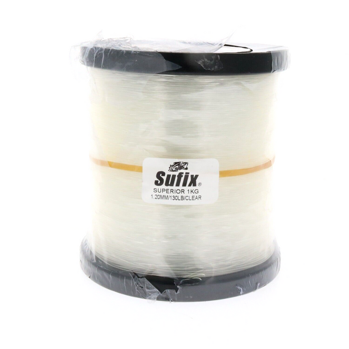 Sufix #647-600 Superior Monofilament Fishing Line 130lb ~ 820yds Clear