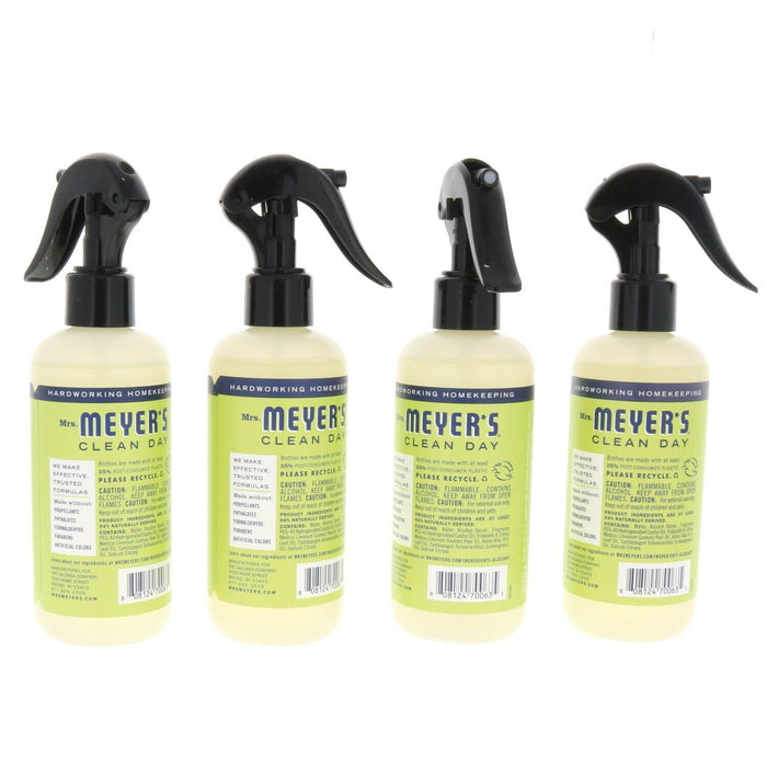 Mrs. Meyer's Clean Day Essential Oils Room Freshener Lemon Verbena Spray ~ 4 Pack