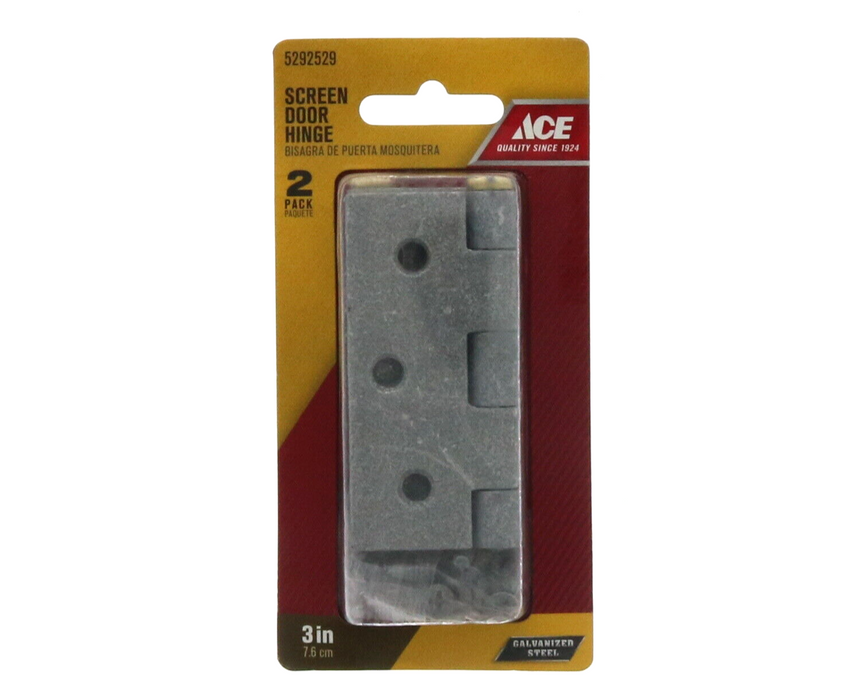 Ace Hardware #01-3850-152 3" Screen Door Hinge Galvanized Steel