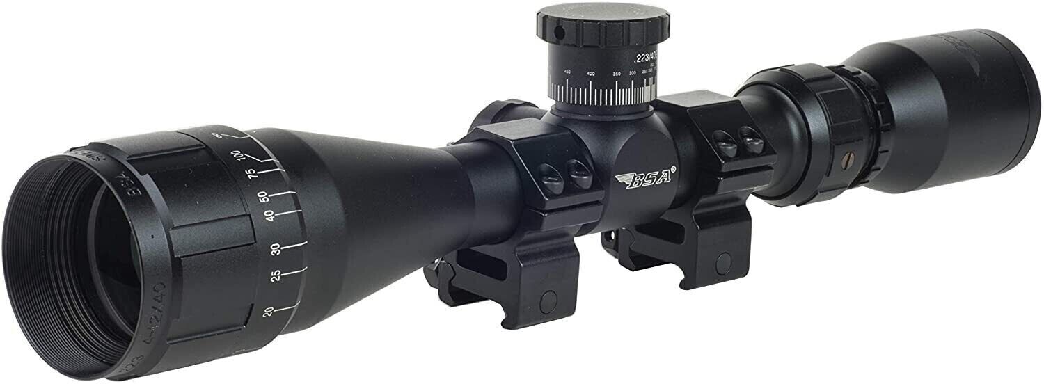 BSA Optics #223-412X40AOWRTB Sweet .223  4-12x 40mm AO Rifle Scope