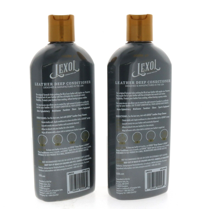 Lexol #LXBCD16 Step 2 All Leather Conditioner ~ 2-Pack