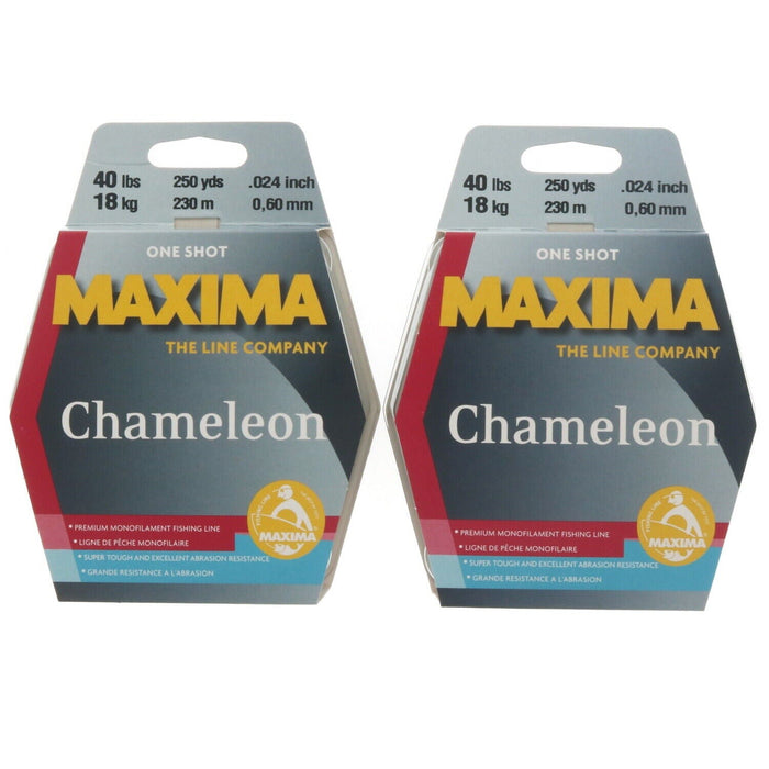 Maxima #MOC40 One Shot Chameleon Fishing Line 40lbs 250yds ~ 2-Pack