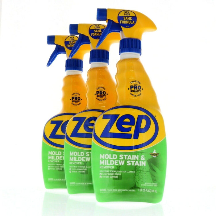 Zep #ZUMILDEW32 Mold & Mildew Stain Remover Bleach ~ 3-Pack