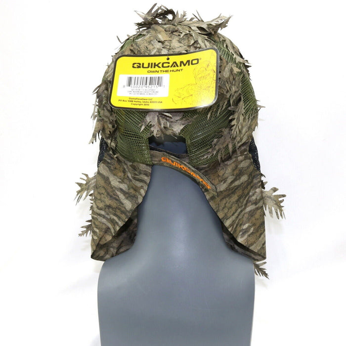 QuikCamo Camo Hat with Built-in 3D Leafy Face Mask