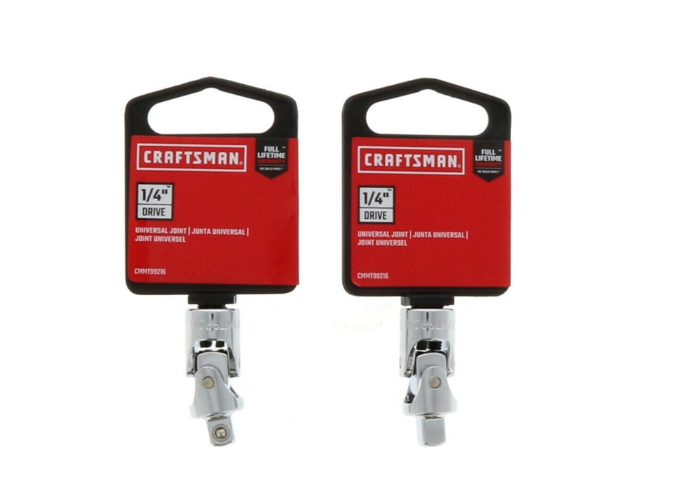 Craftsman #CMMT99216 Universal Joint 1/4" Drive Swivel Ratchet Tool ~ 2-Pack