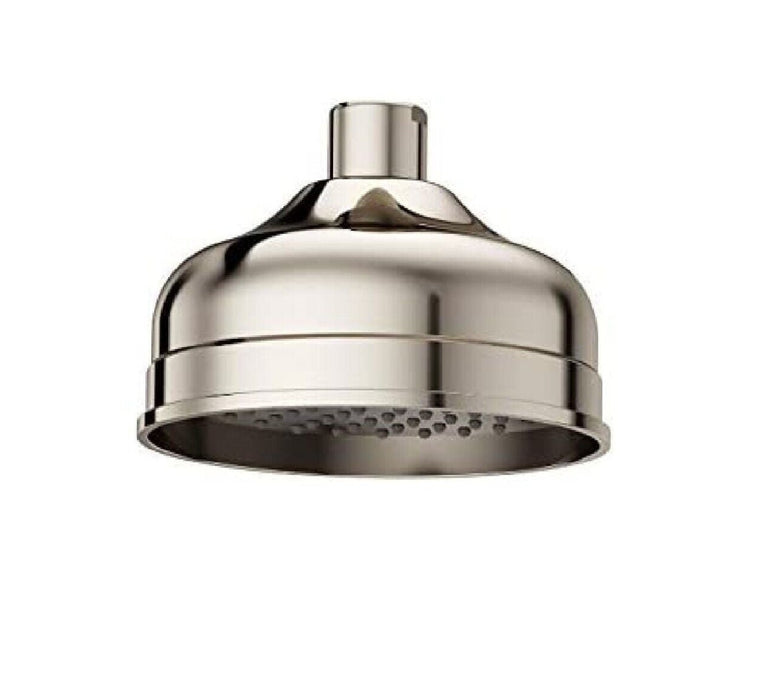 Pfister #LG15-TB0D Tisbury Solid Polished Nickel Shower Head 6" Diameter