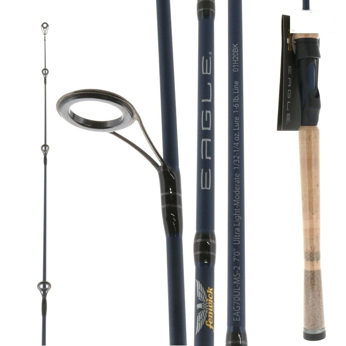 Fenwick #EAG70UL-MS-2 Eagle 7' Ultra Light Spinning Rod 2PC