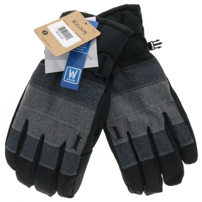 Igloos #MG055-GRD Insulated Waterproof Warm Winter Gloves L/XL