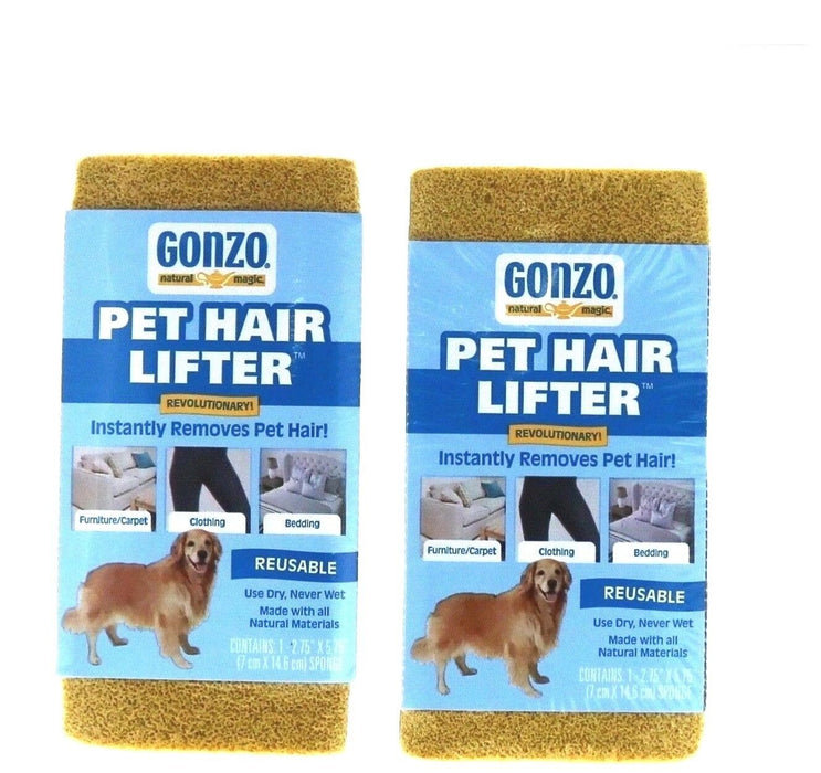 Gonzo #17-0295 Pet Hair Remover Sponges ~ 2-Pack