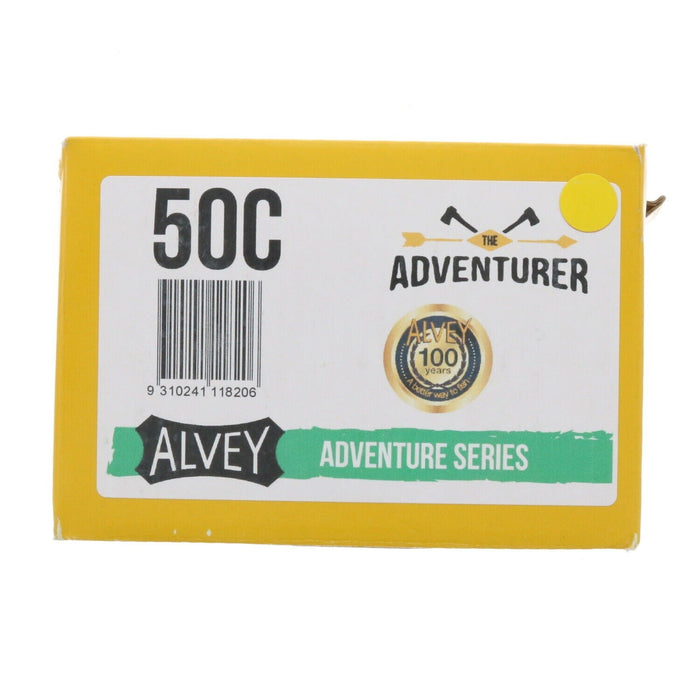 Alvey #50C  Adventurer Series Yellow Fishing Reel Right Hand