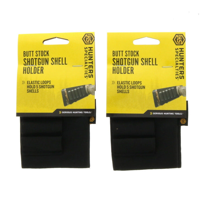 Hunter's Spec # HS-00685  5-Shell Shot Gun Buttstock Ammo Shell Holder ~ 2-Pack ~ 2 Holders Total