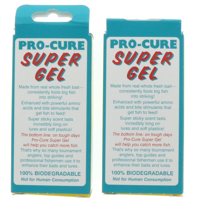 Pro-Cure Super Gel Shrimp Scent Bait UV Flash 2oz ~ 2-Pack