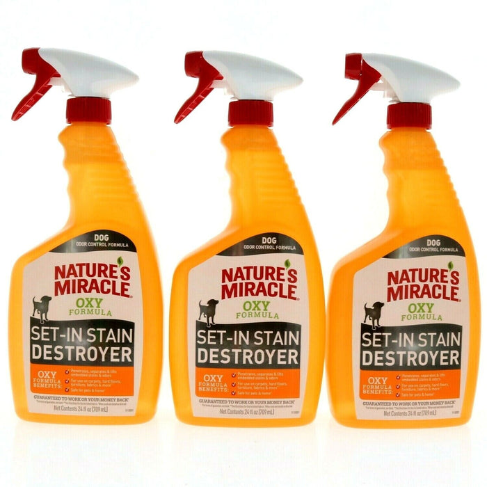 Nature's Miracle #B1824727 Pet Stain Destroyer Eliminator Spray ~ 3-Pack